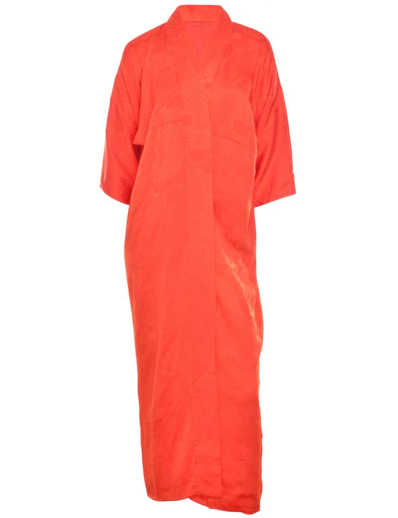 Red Full Length Kimono - XL