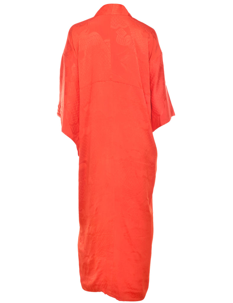 Red Full Length Kimono - XL