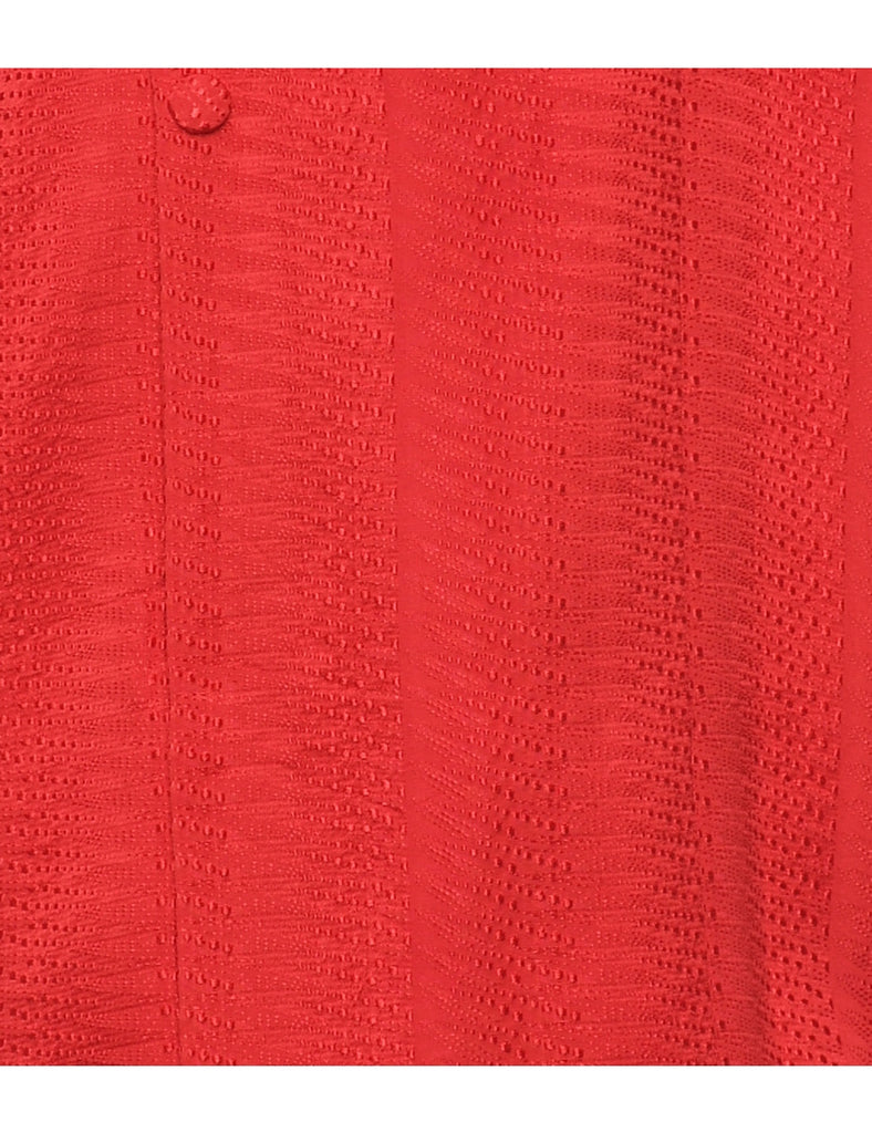 Red Midi Length Kimono - L