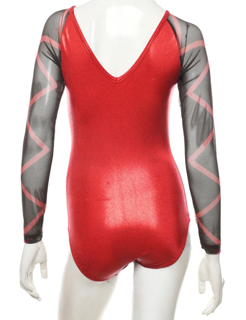 Red One-piece Swimsuit - M