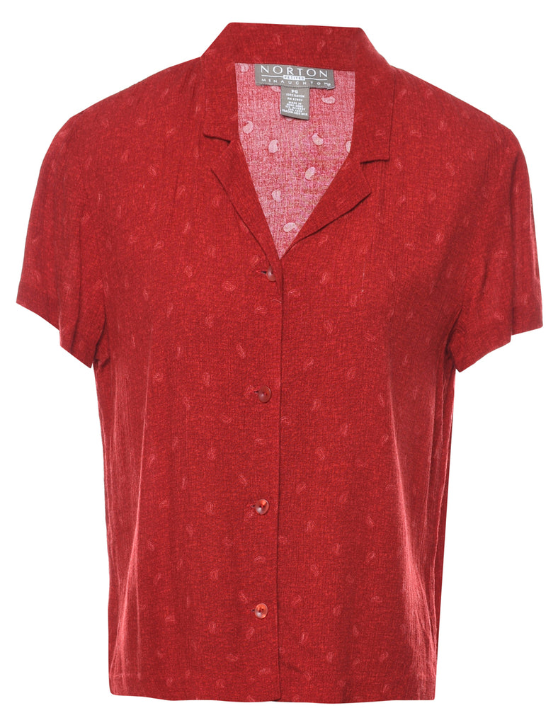 Red Paisley Shirt - S