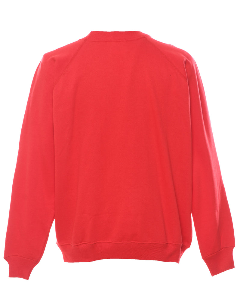 Red Plain Sweatshirt - XL