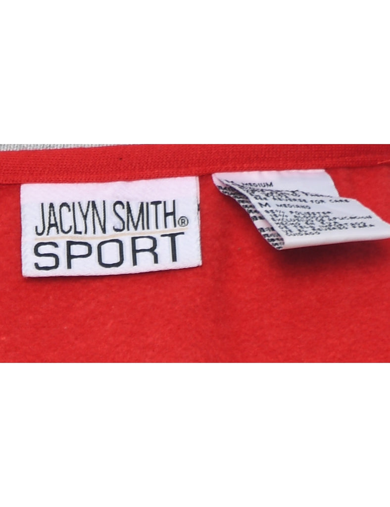 Red Plain Sweatshirt - M