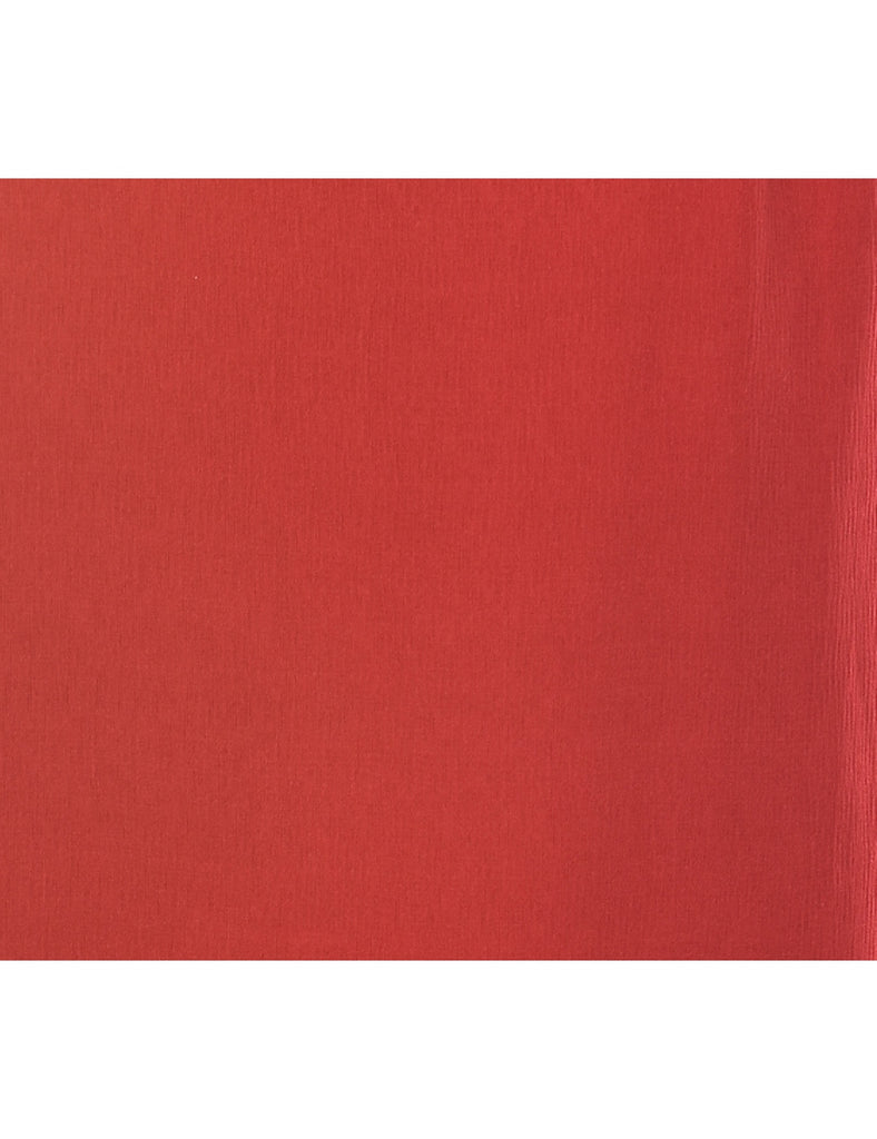 Red Shift Dress - L