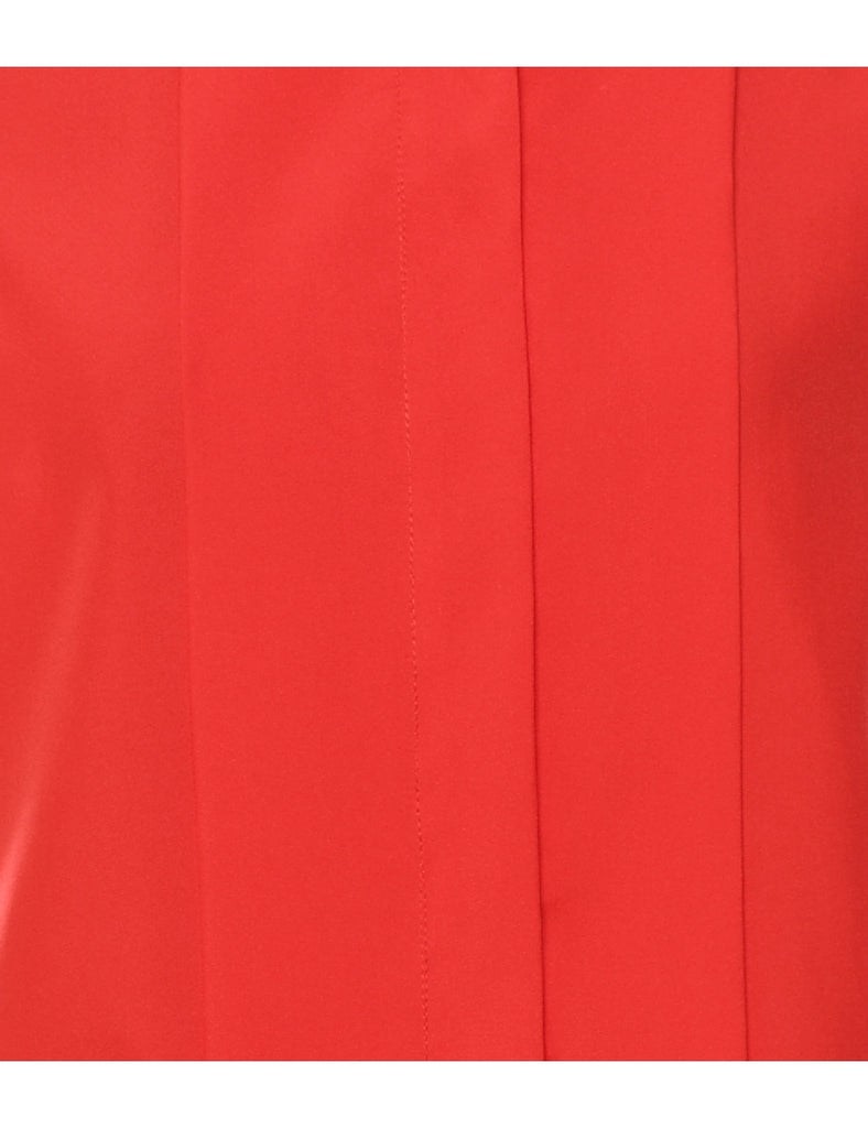 Red Sleeveless Blouse - L
