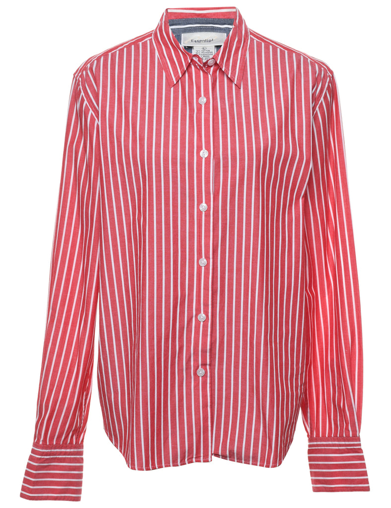 Red Striped Shirt - L