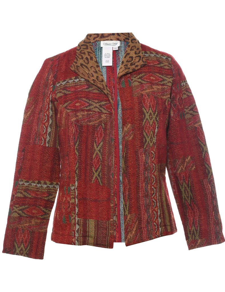 Red Tapestry Jacket - XS
