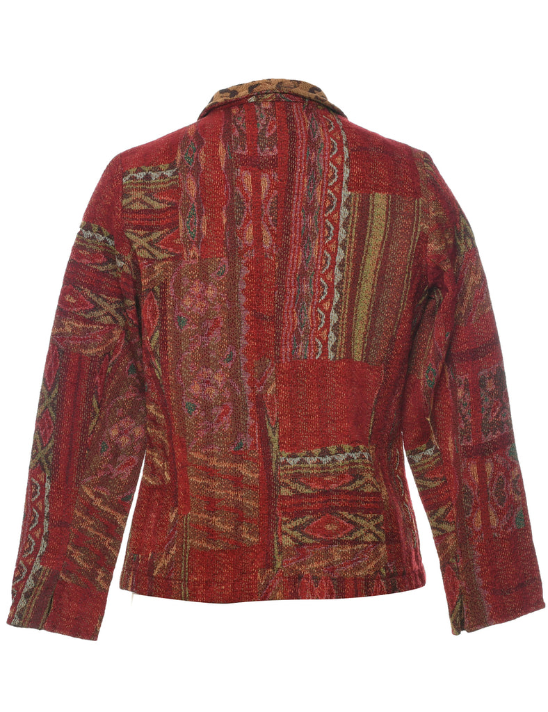 Red Tapestry Jacket - XS