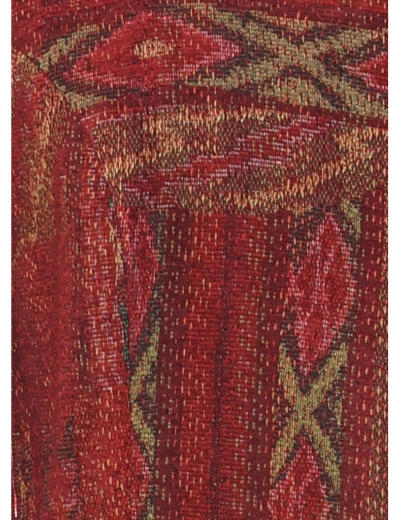 Red Tapestry Jacket - XS