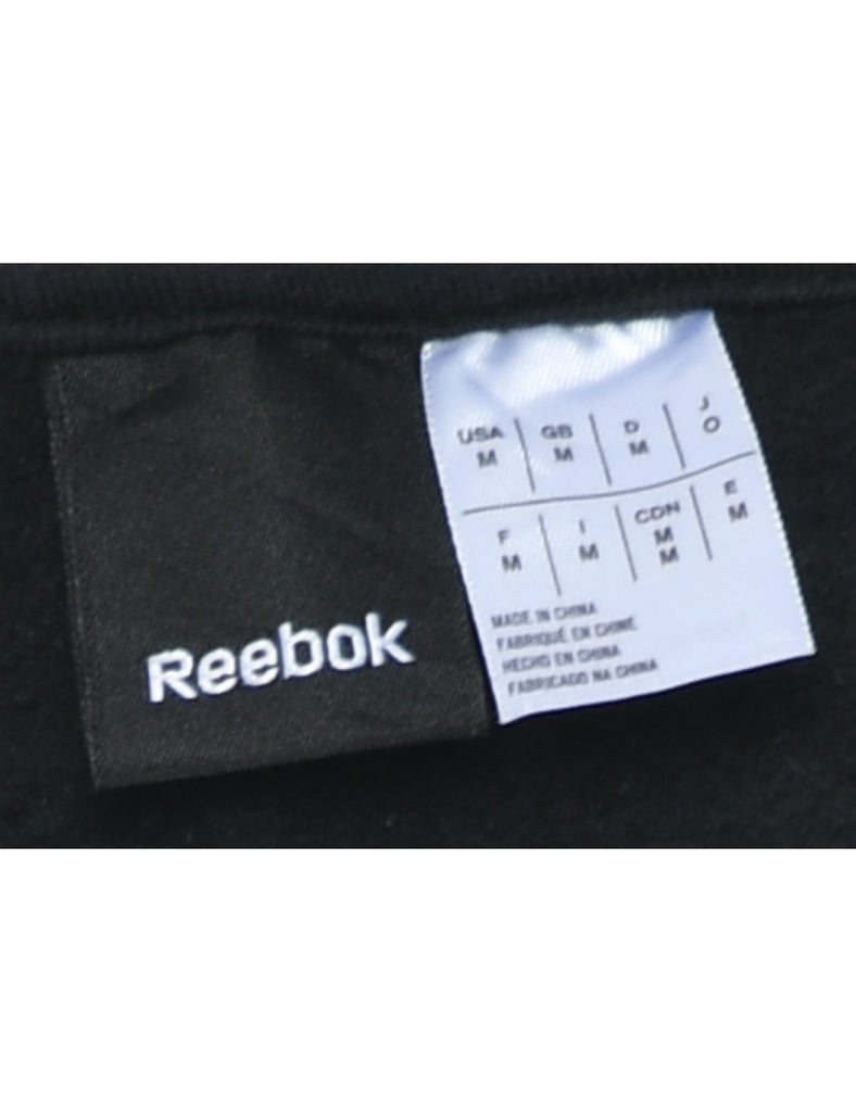 Reebok Black & Pink Printed Sweatshirt - M