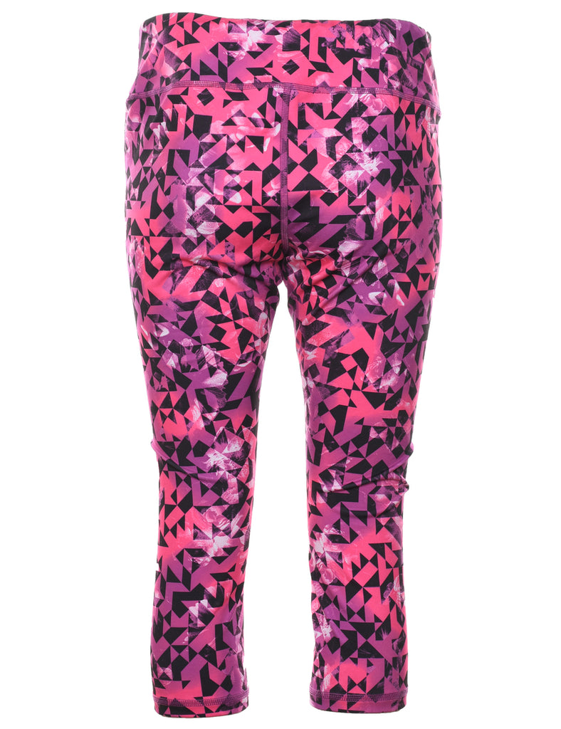 Reebok Geometric Pattern Workout Pants - W32 L21