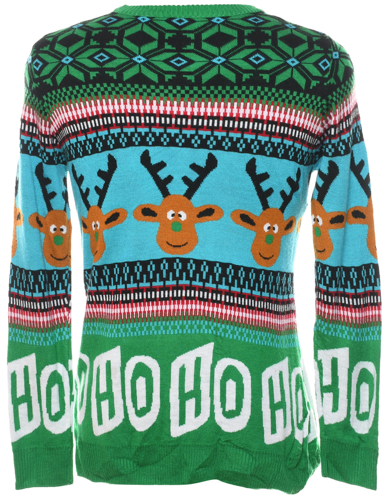 Reindeer Christmas Jumper - S