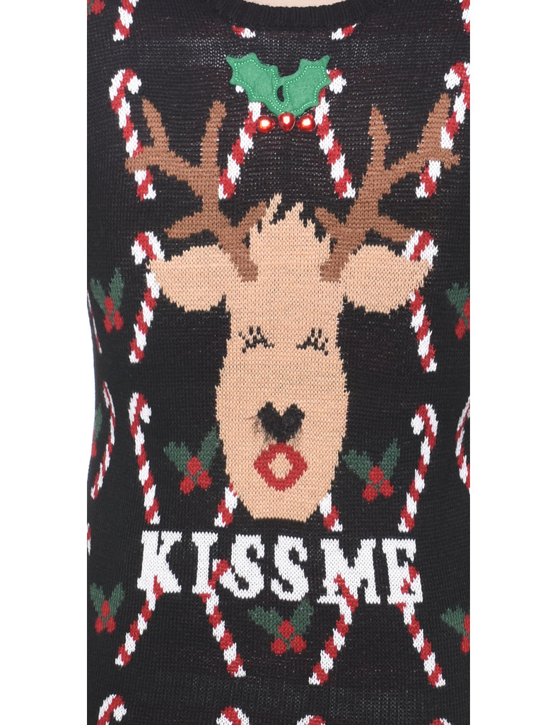 Reindeer Christmas Jumper - S