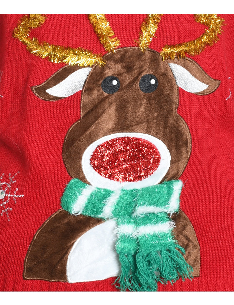 Reindeer Christmas Jumper - XL