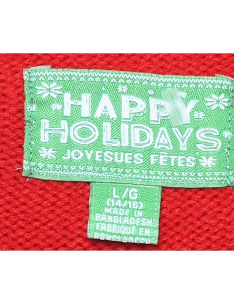 Reindeer Christmas Jumper - L