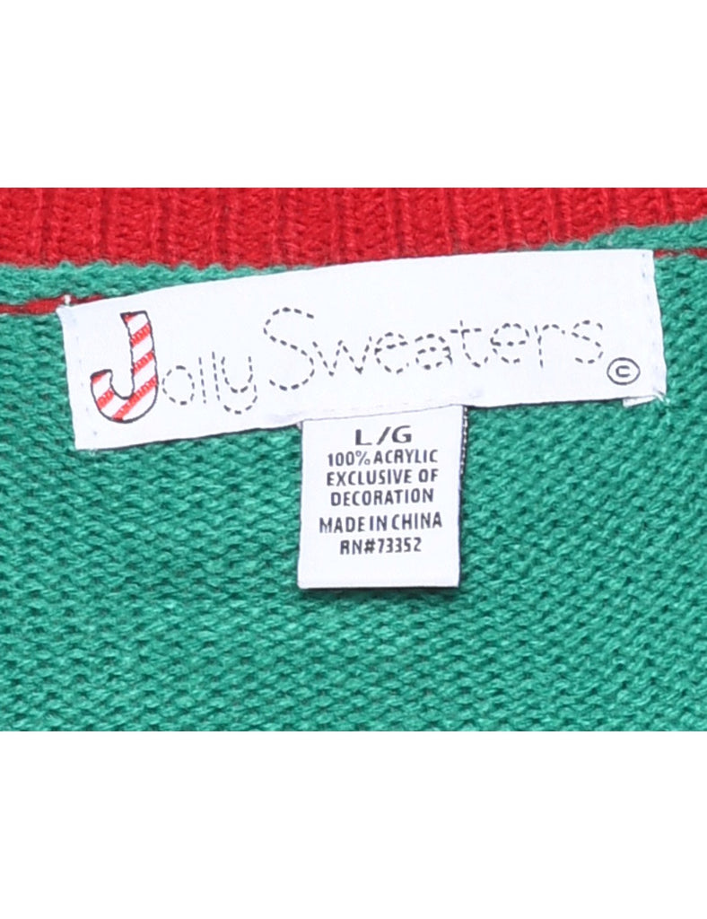 Reindeer Christmas Jumper - L