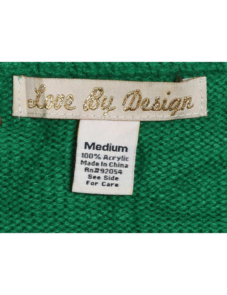 Reindeer Christmas Jumper - M