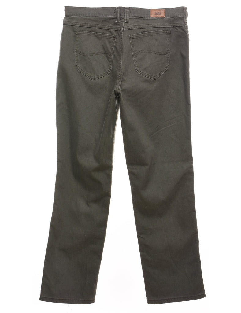 Relaxed Fit Dark Grey Lee Jeans - W33 L33