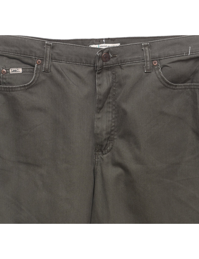 Relaxed Fit Dark Grey Lee Jeans - W33 L33