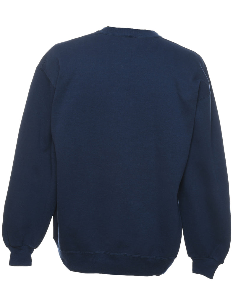 Russell Athletic Richmond Navy & Red Printed Sweatshirt - XL