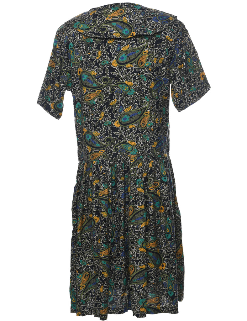 S Roberts Paisley Print Dress - L