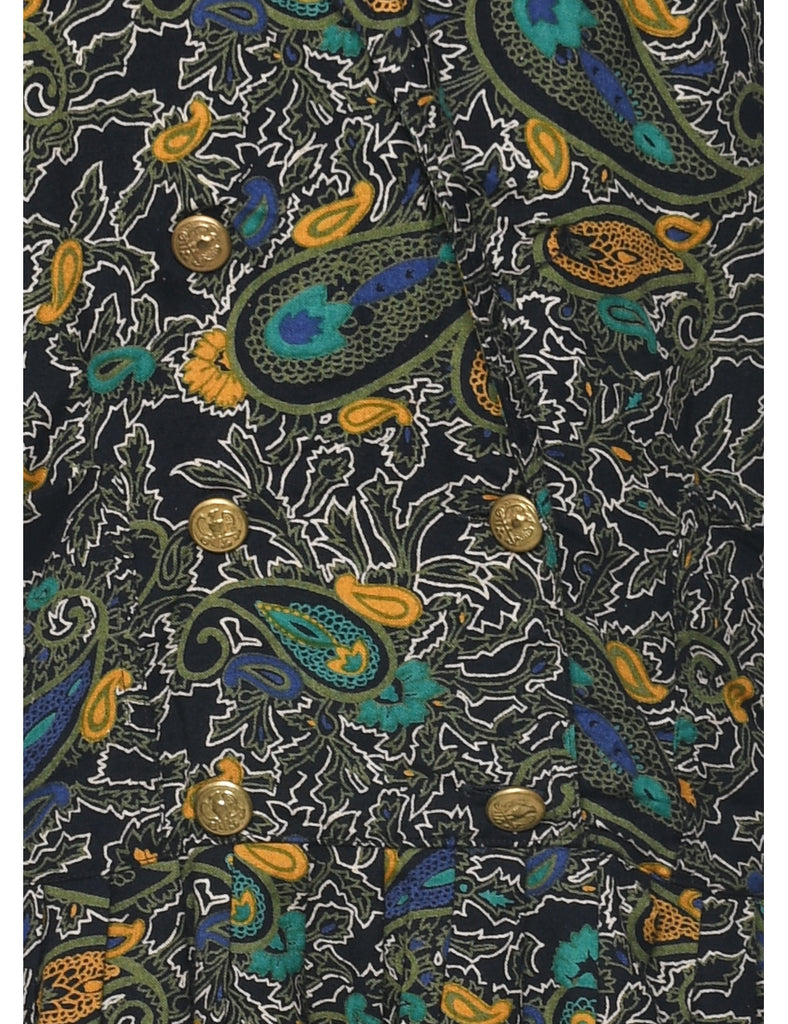 S Roberts Paisley Print Dress - L