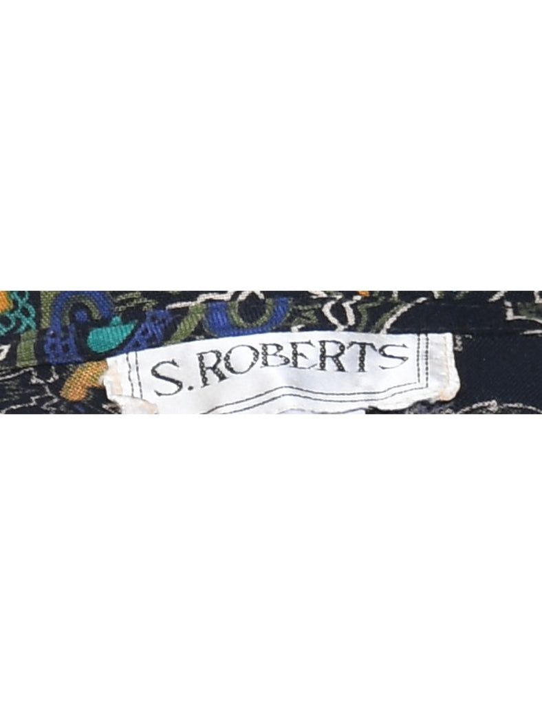 S Roberts Paisley Print Dress - L
