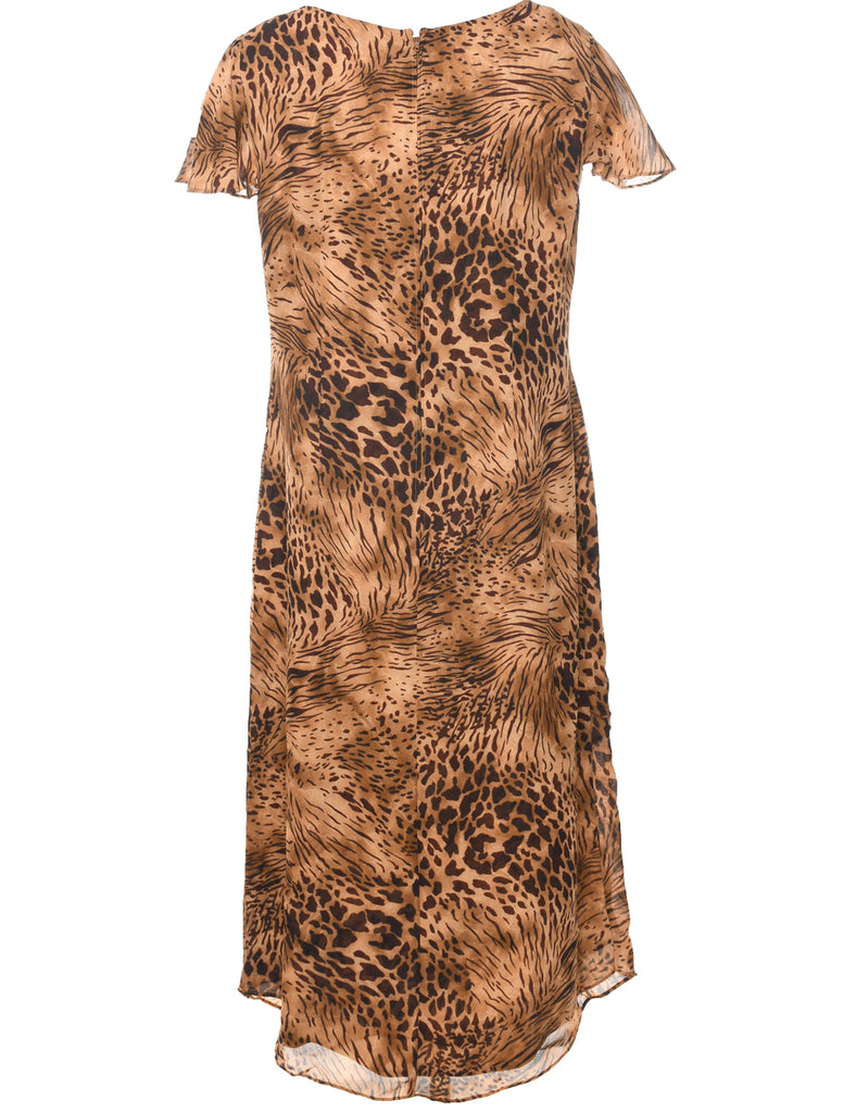 Sag Harbor Animal Print Dress - L