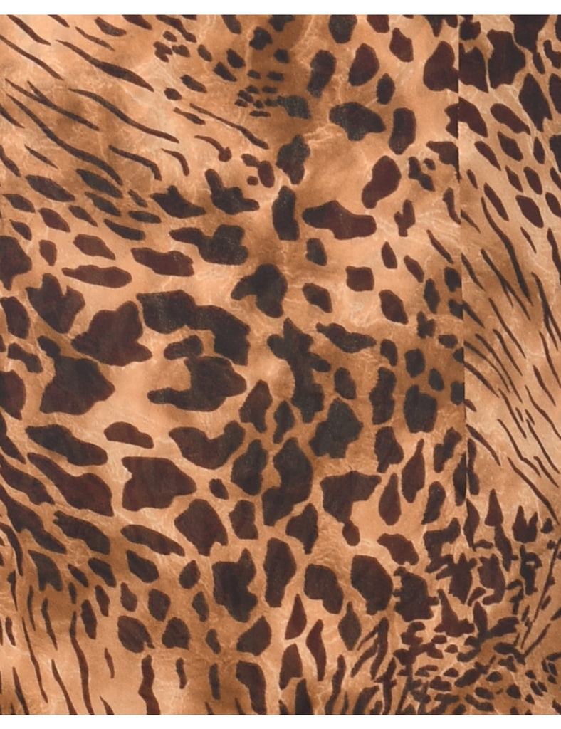 Sag Harbor Animal Print Dress - L