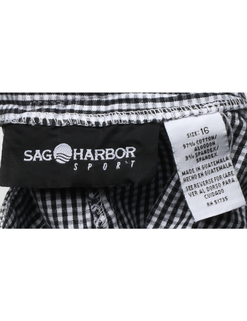 Sag Harbor Checked Pattern Trousers - W35 L23