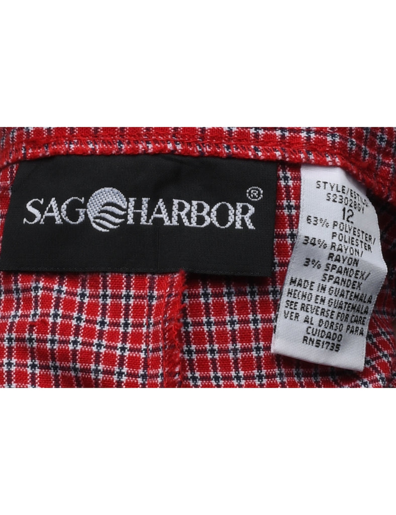 Sag Harbor Checked Trousers - W30 L23