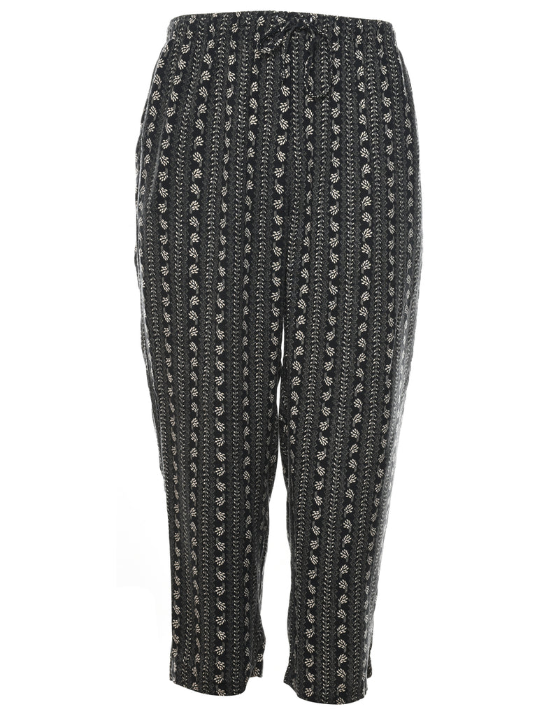 Sag Harbor Floral Print Trousers - W32 L28