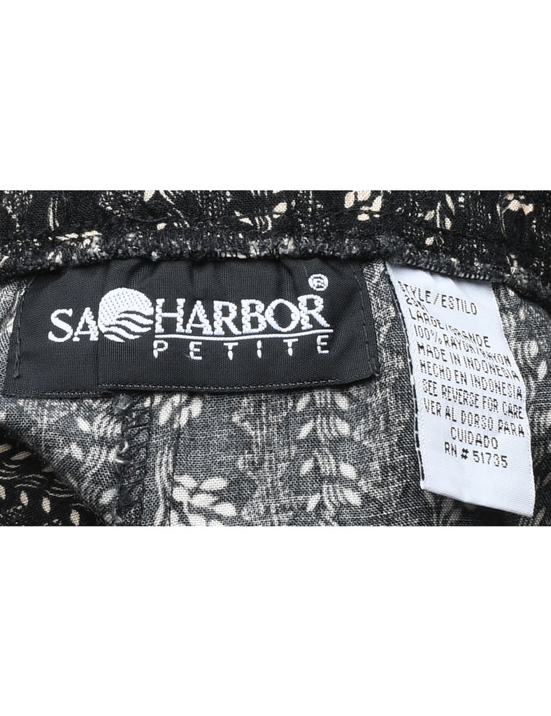 Sag Harbor Floral Print Trousers - W32 L28