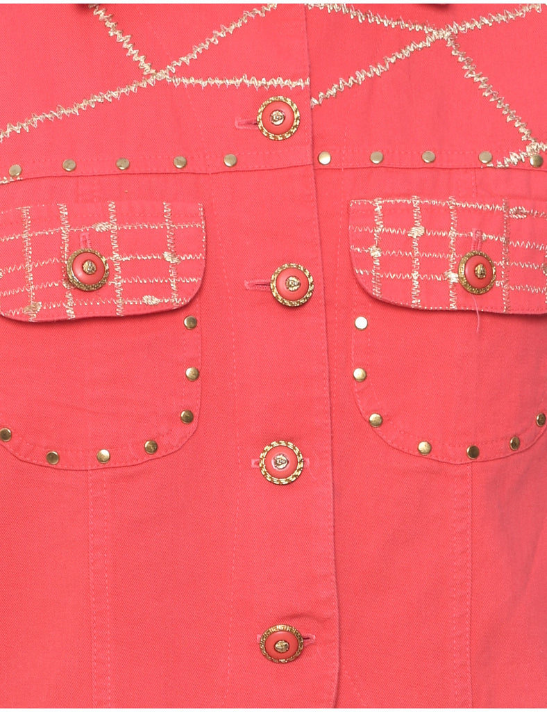 Salmon Pink Jacket - M