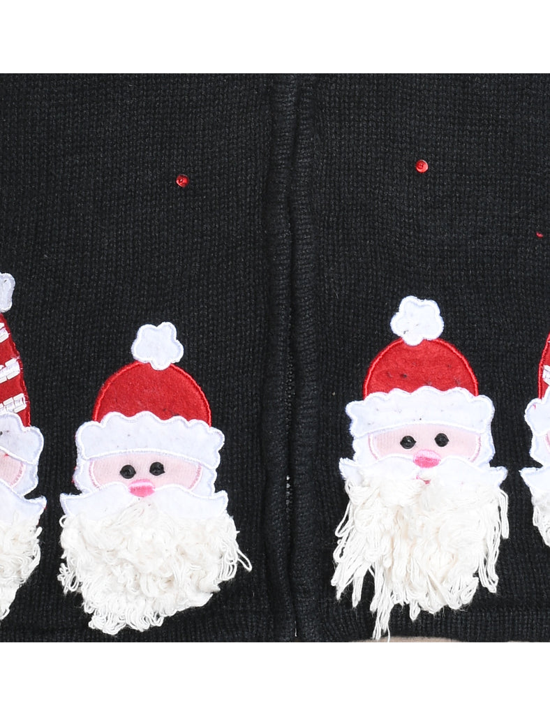 Santa Claus Christmas Cardigan - M