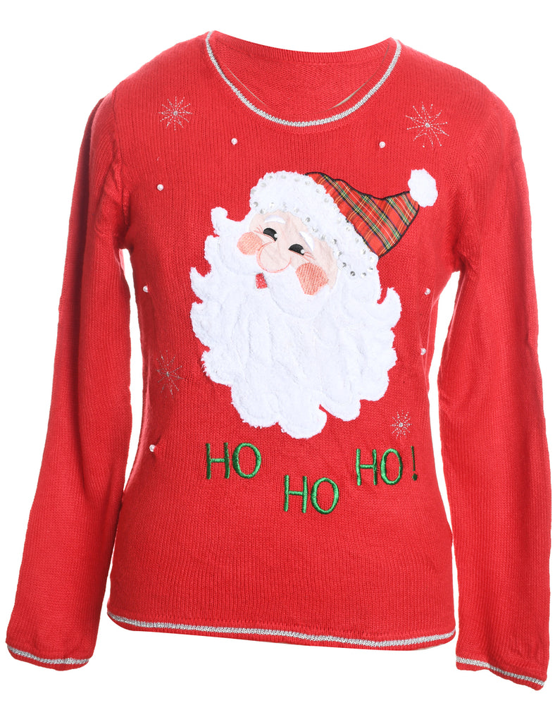 Santa Claus Christmas Jumper - M
