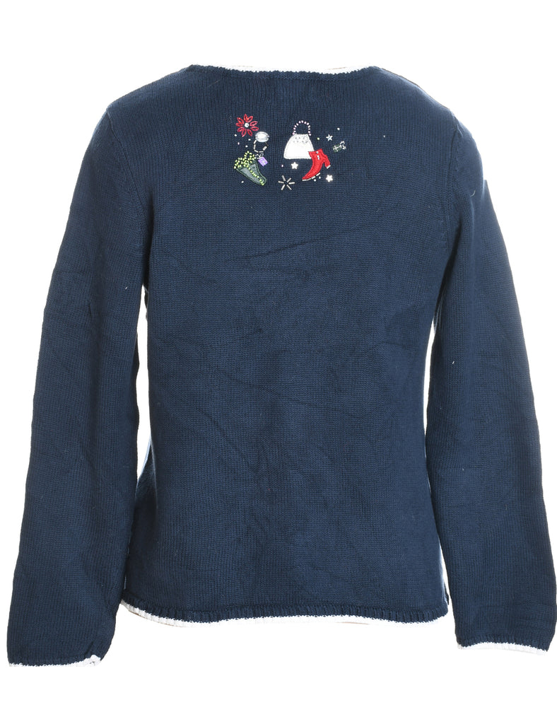 Santa Claus Christmas Jumper - M