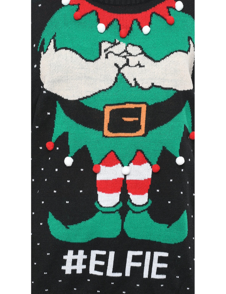 Santa Claus Christmas Jumper - M