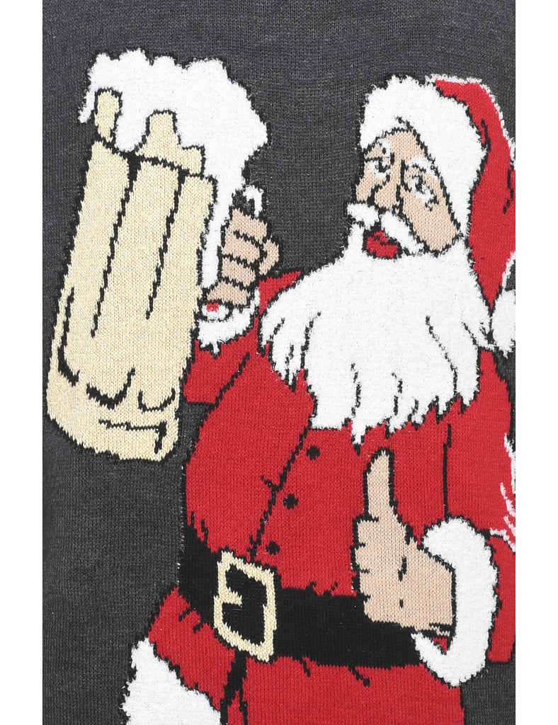Santa Claus Christmas Jumper - L
