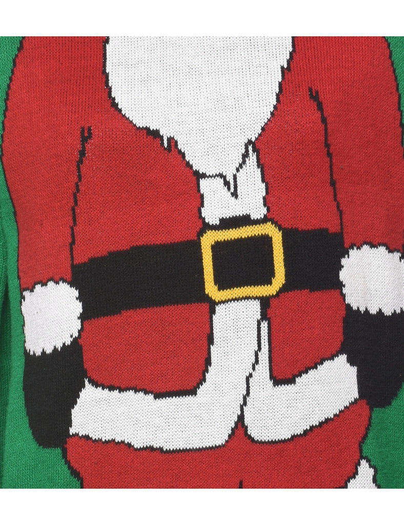 Santa Claus Christmas Jumper - L