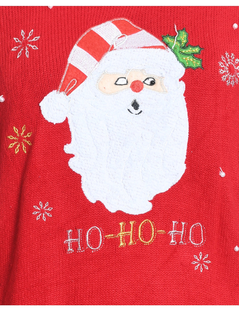 Santa Claus Christmas Jumper - L