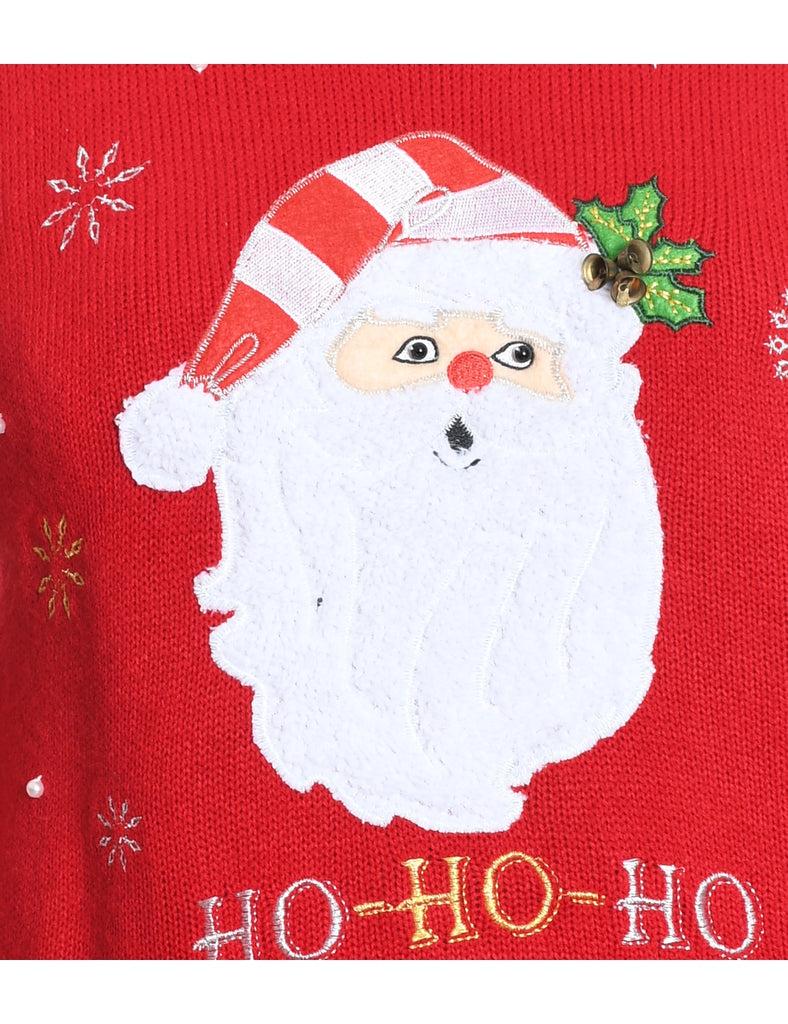Santa Claus Christmas Jumper - M