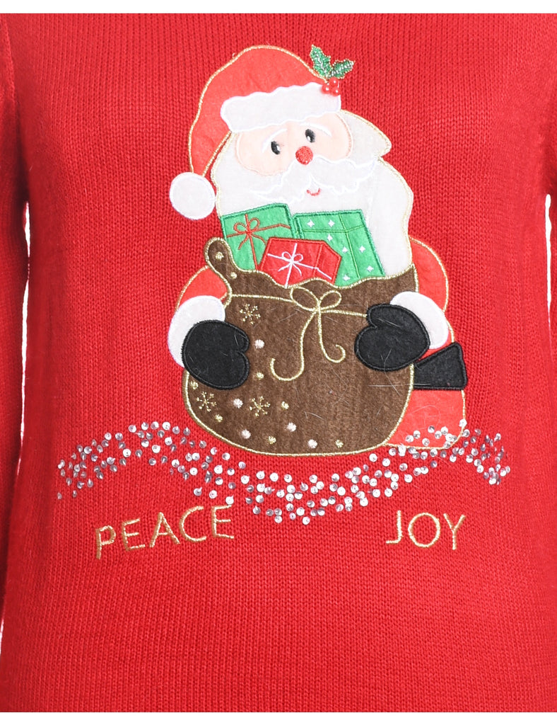 Santa Claus Christmas Jumper - S