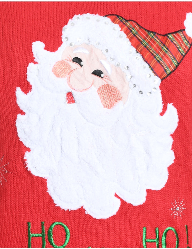 Santa Claus Christmas Jumper - M