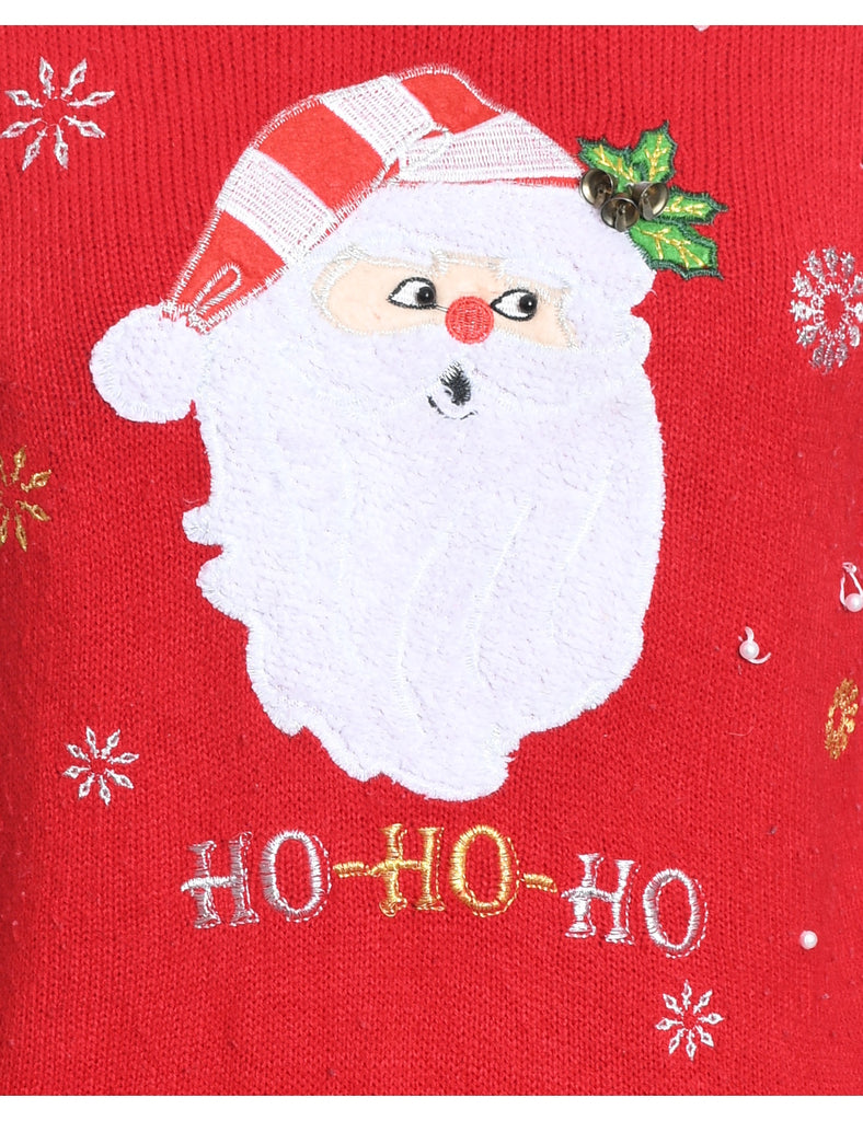 Santa Claus Christmas Jumper - M