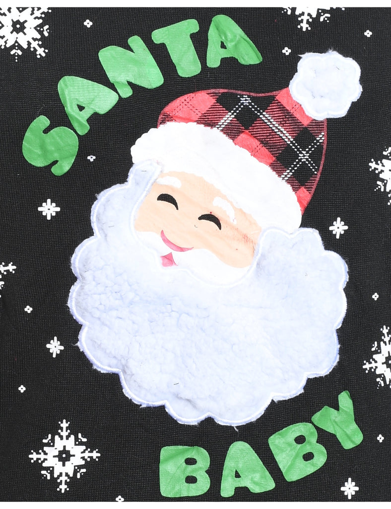 Santa Claus Christmas Jumper - M