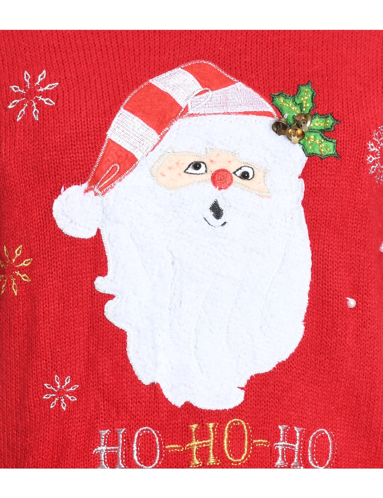 Santa Claus Christmas Jumper - L