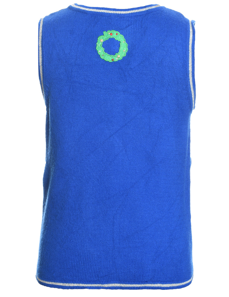 Santa Claus Christmas Sweater Vest - S