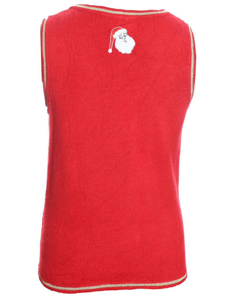 Santa Claus Christmas Sweater Vest - S