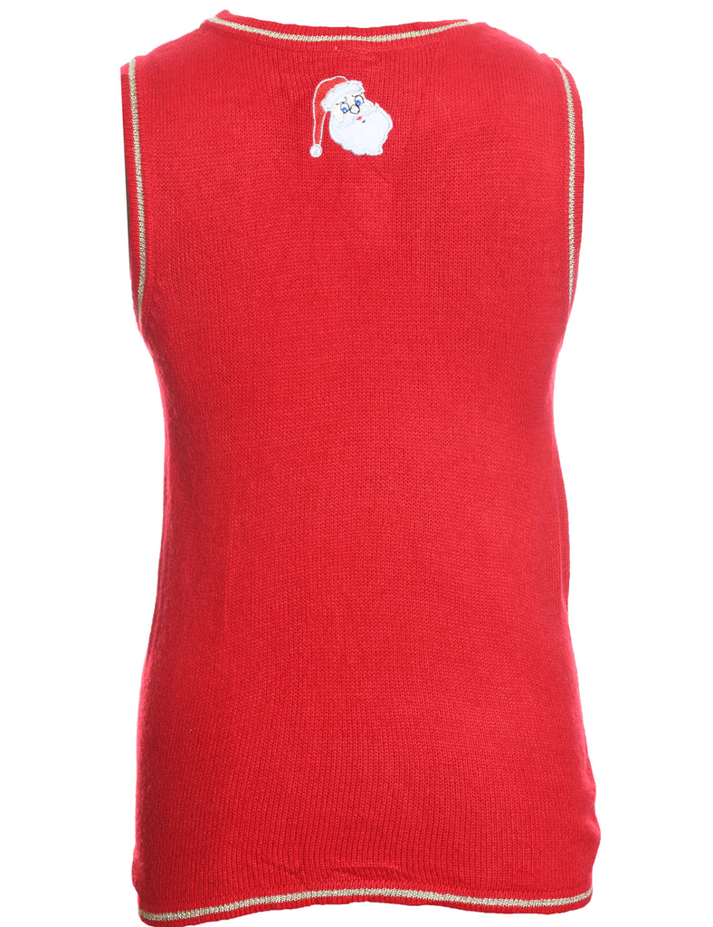 Santa Claus Christmas Sweater Vest - S